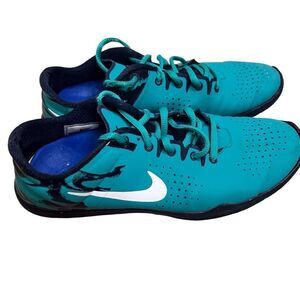 Nike Studio Training Shoes Womens 7.5 Teal Black‎ Gym Running Workout Treadmill
